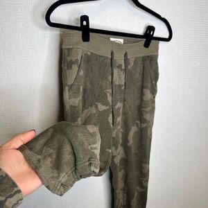 prAna Camouflage Jogger Sweatpants Womens Size S Green Relaxed‎ Fit Casual